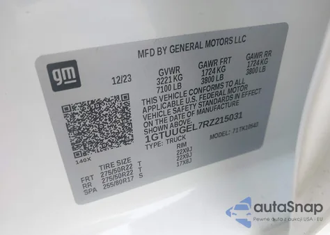 2024 GMC Sierra 1500 4Wd Short Box Denali from USA, damaged, VIN 1GTUUGEL7RZ215031